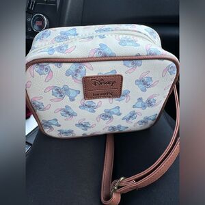 Loungefly Disney Lilo & Stitch Camera Crossbody Bag.